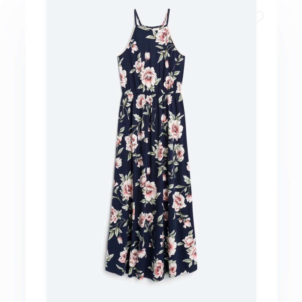 Floral Maxi Dress - Zoe Knit Maxi Dress